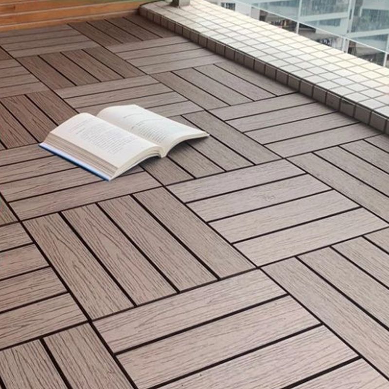Lisslune | Classic interlocking deck boards Solid color patio tiles