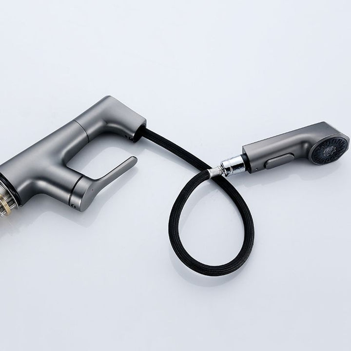 Lisslune | Modern Faucet Solid Copper Centerset Bathroom Faucet