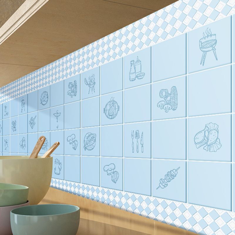 Lisslune | Modern Tiles - Peel and Stick Plastic Square Peel and Stick Wall Tiles for the Kitchen