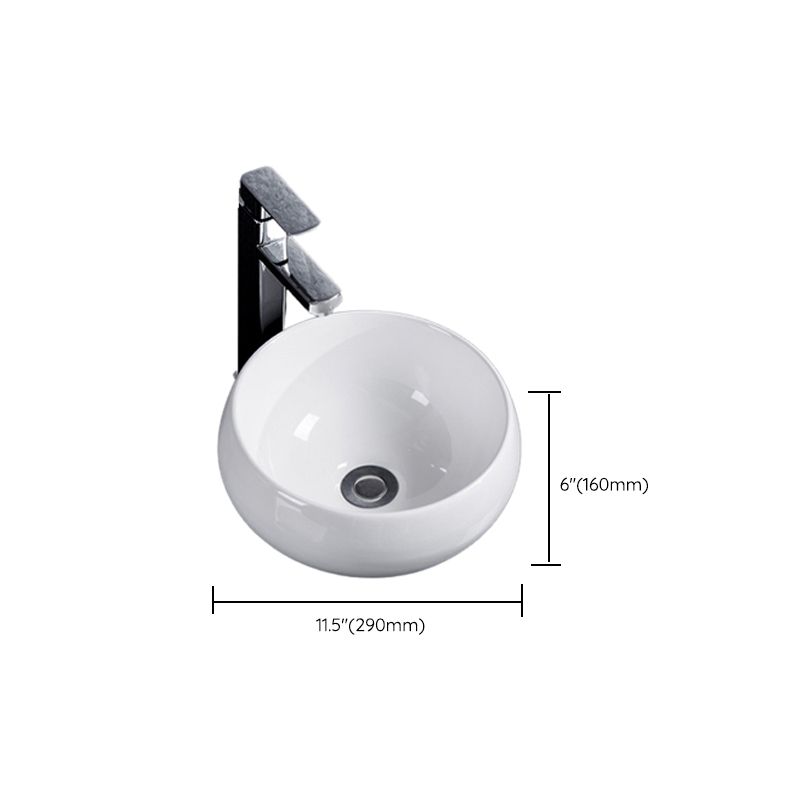 Lisslune | Modern Basin Solid Color Porcelain Sink