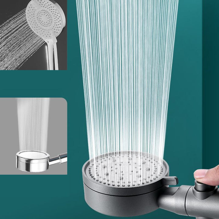 Lisslune | Contemporary Round Hand Shower Adjustable Spray Pattern Wall Mounted Shower Head