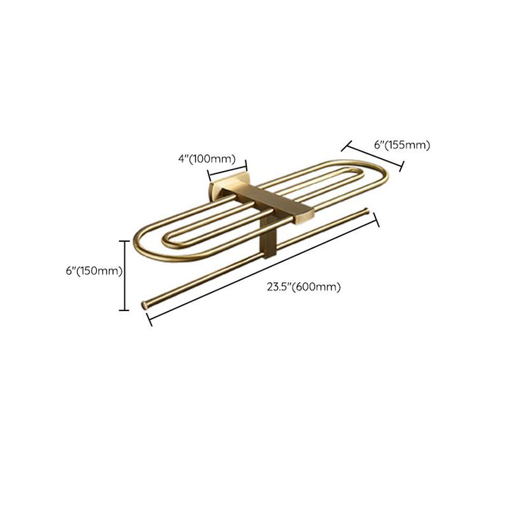 Lisslune | Traditional Golden Bath Accessories Set Brass Bathroom Accessories Kit