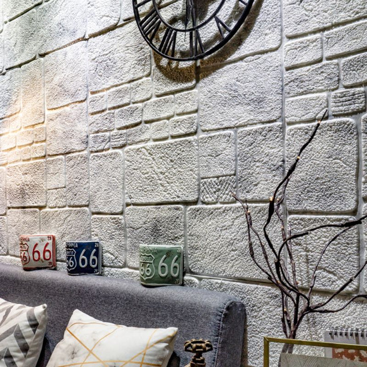 Lisslune | 3D artificial stone wall panel industrial style living room wall panel (pack of 10)