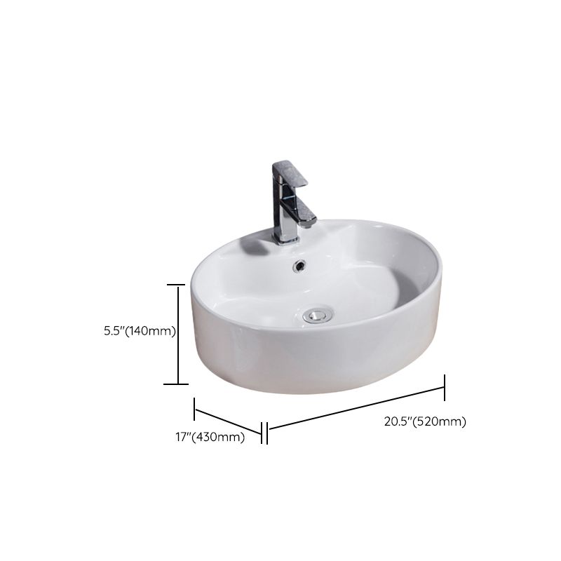 Lisslune | Modern Basin Solid Color Porcelain Sink