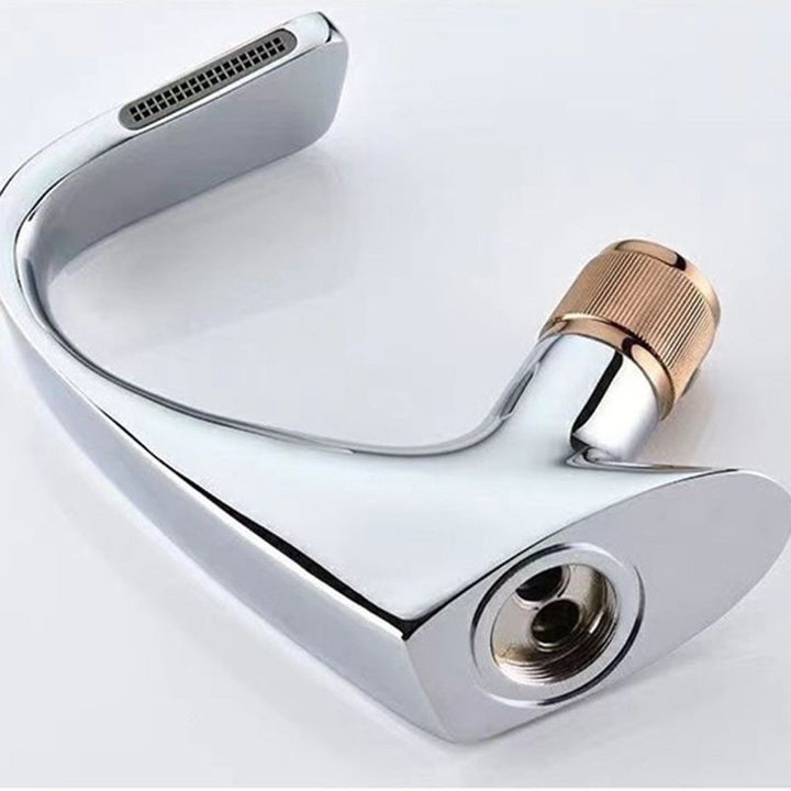 Lisslune | Modern center connection faucets single lever faucets with waterfall spout