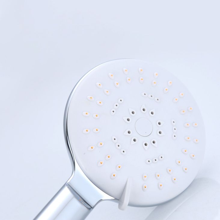 Lisslune | Silver Shower Head Combo Metal Modern 5 Spray Pattern Shower Heads