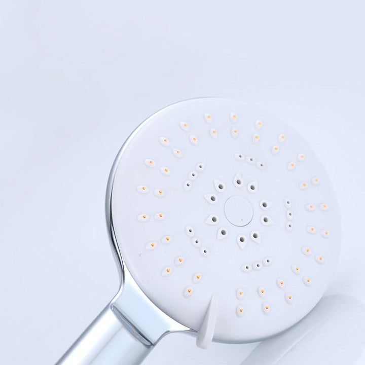 Lisslune | Silver Shower Head Combo Metal Modern 5 Spray Pattern Shower Heads