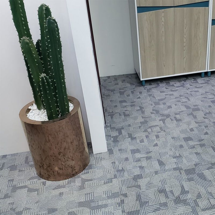 Lisslune | Fireproof Square PVC Flooring Peel and Stick Waterproof PVC Flooring