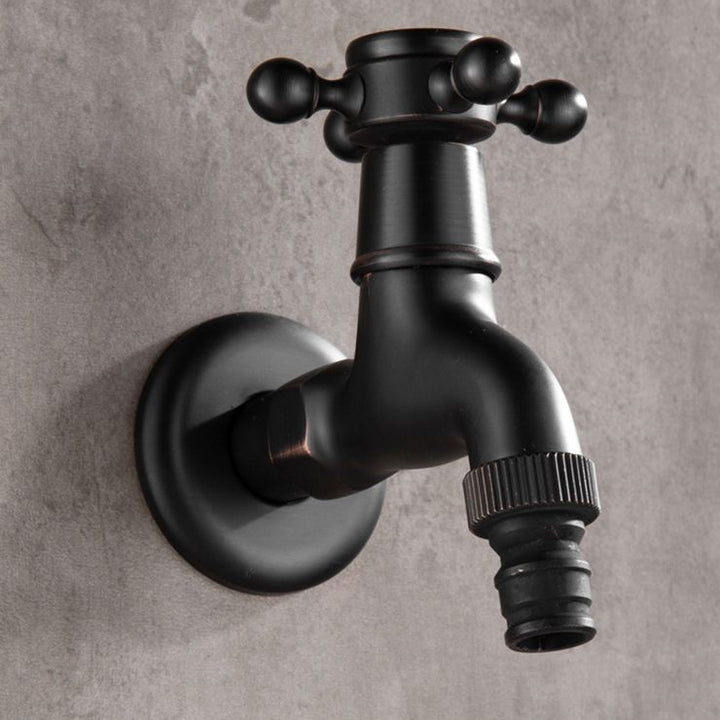 Lisslune | Width Bathroom Sink Faucet Wall-Mounted Cross Handle Faucet