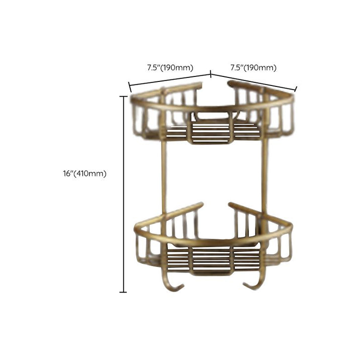 Lisslune | Traditional Brass Bathroom Accessory Set Brushed Bronze Bathroom Set