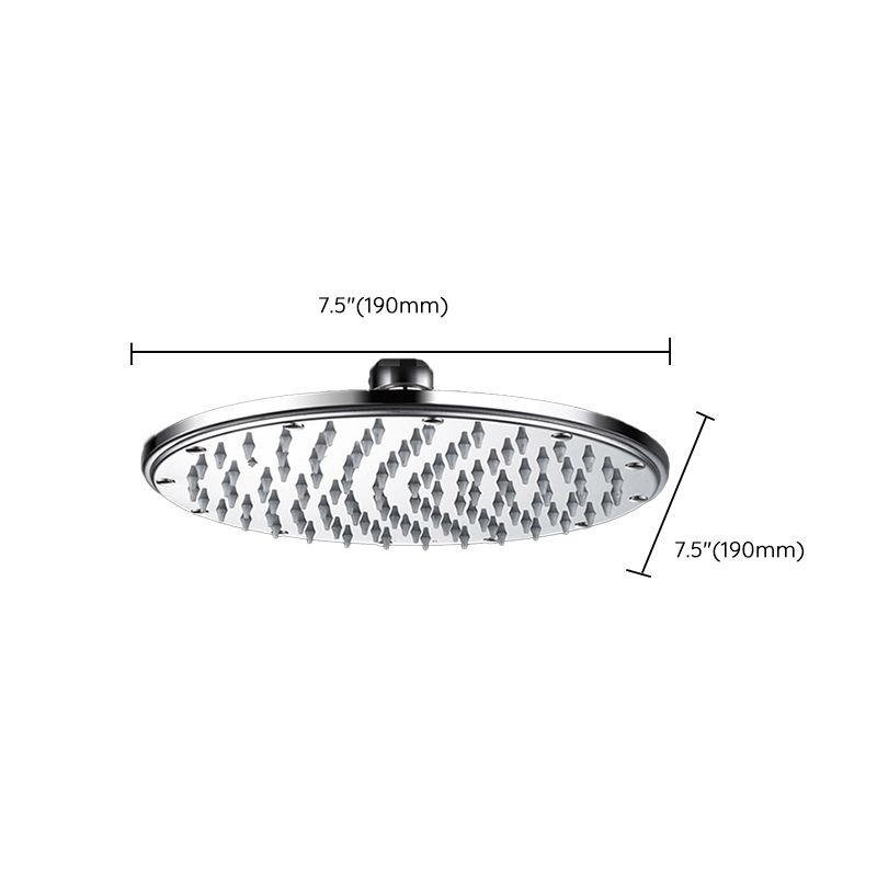 Lisslune | Contemporary Showerhead Combination Dual Showerhead Stainless Steel Wall-Mounted Showerhead