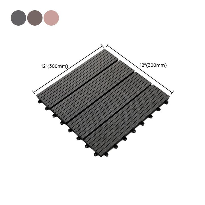 Lisslune | Striped pattern terrace tiles interlocking tiles kit outdoor patio