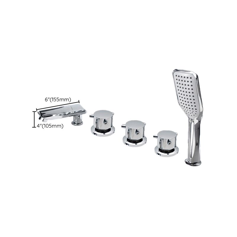 Lisslune | Contemporary Style Bathroom Faucet Metal Deck Mounted Bathroom Faucet