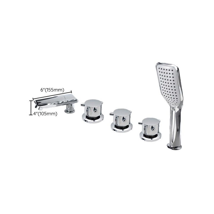 Lisslune | Contemporary Style Bathroom Faucet Metal Deck Mounted Bathroom Faucet
