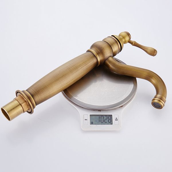 Lisslune | Round Basin Faucet Bathroom Faucet Single Lever High Arc Basin Faucet
