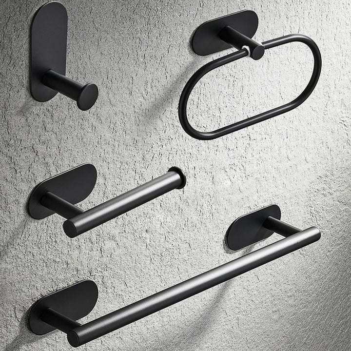 Lisslune | 4-piece traditional bathroom hardware set with towel ring/paper holder & bath towel hook
