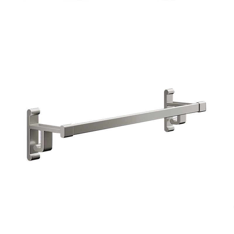 Lisslune | Gray Bathroom Accessory Set Contemporary Style Aluminum Towel Bar