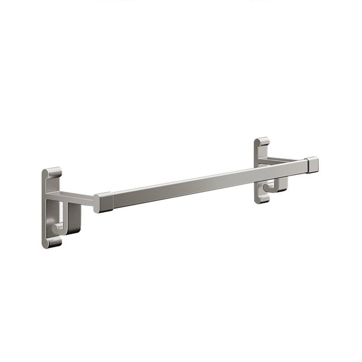 Lisslune | Gray Bathroom Accessory Set Contemporary Style Aluminum Towel Bar