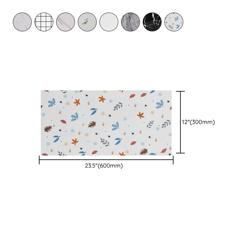Lisslune | Modern rectangular Peel and Stick back wall tile PVC wallpaper