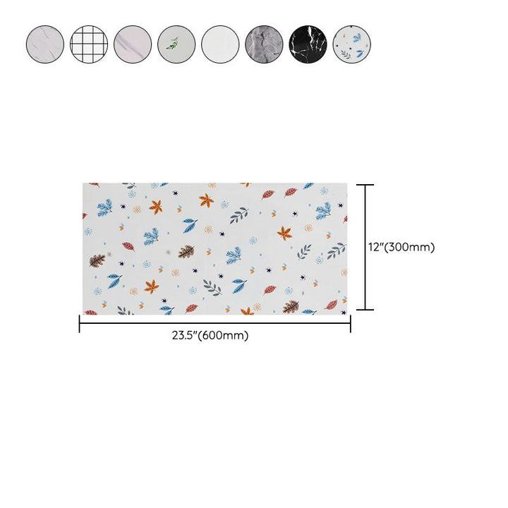 Lisslune | Modern rectangular Peel and Stick back wall tile PVC wallpaper