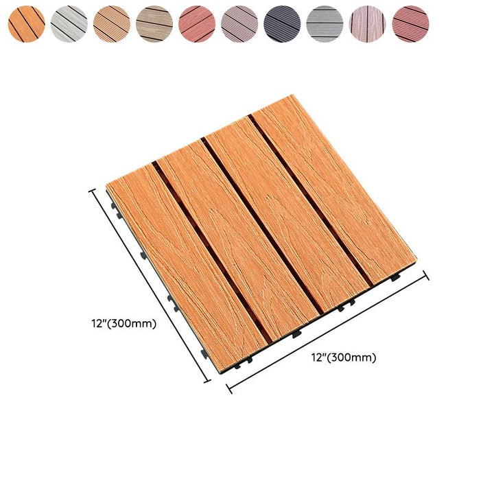 Lisslune | Composite deck tile Solid Color Waterproof Patio Floor Tile