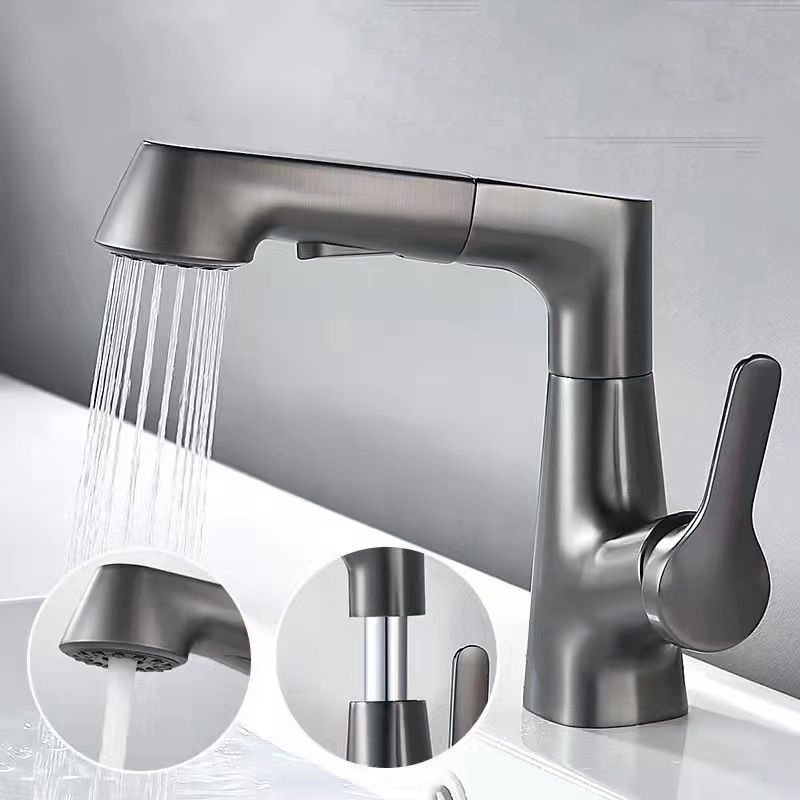Lisslune | Modern widely spread bathroom faucet copper sink faucet