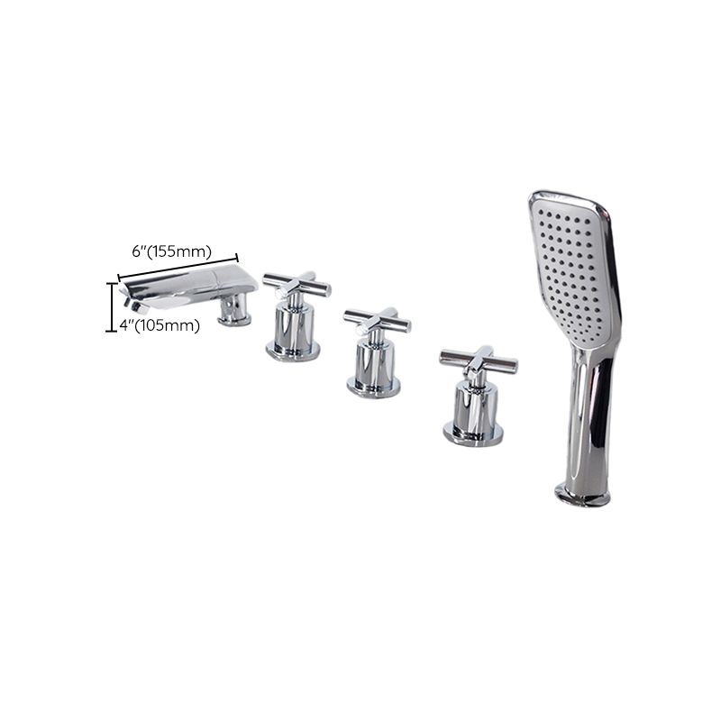 Lisslune | Contemporary Style Bathroom Faucet Metal Deck Mounted Bathroom Faucet
