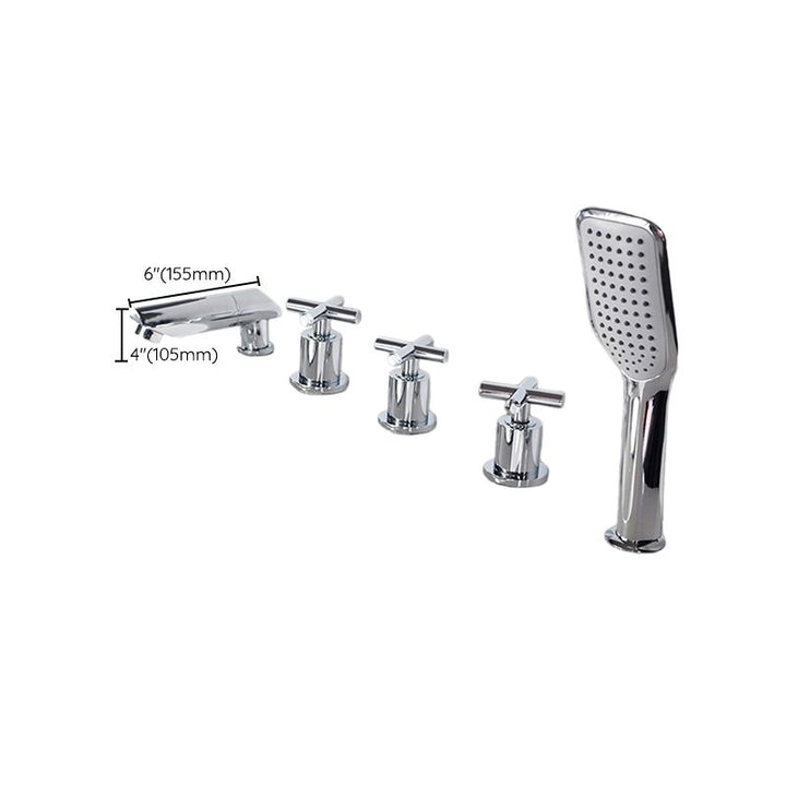 Lisslune | Contemporary Style Bathroom Faucet Metal Deck Mounted Bathroom Faucet