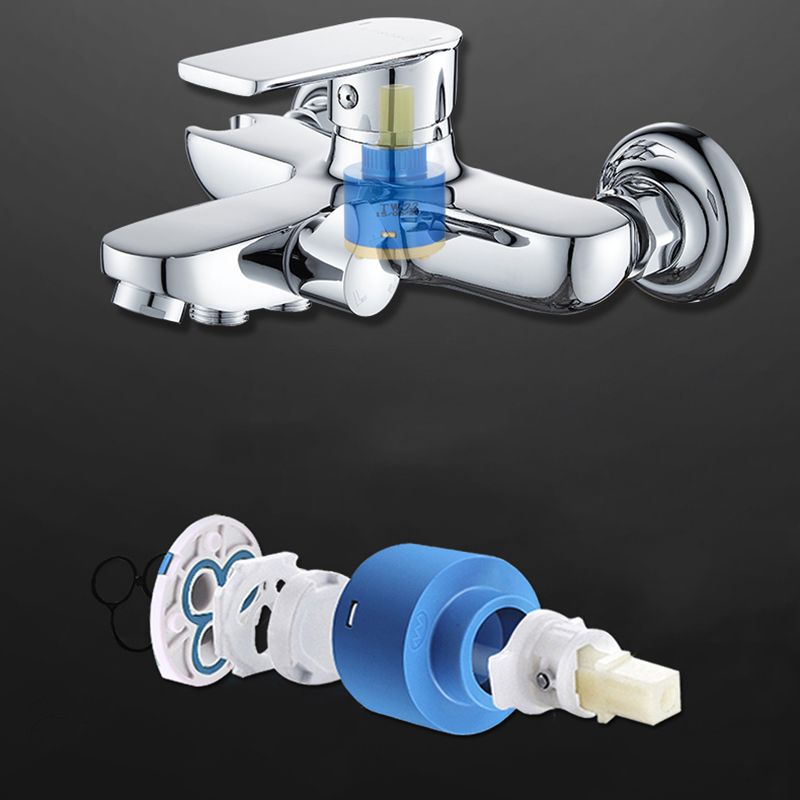 Lisslune | Popular Bathtub Filler Wall-Mounted Lever Handle Fixed Bathtub Faucet Trim