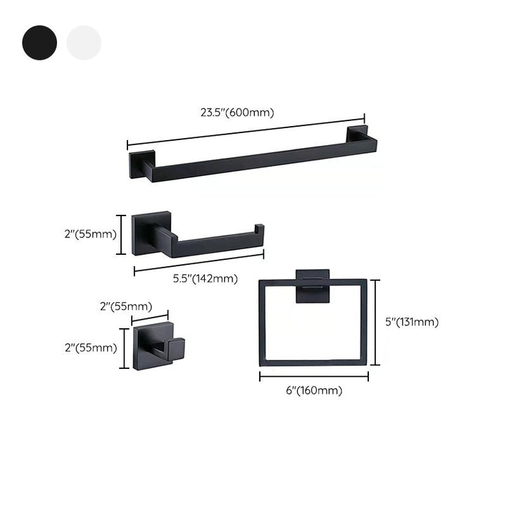 Lisslune | Stainless Steel Bathroom Accessories Single Piece or in Set Modern Bathroom Set
