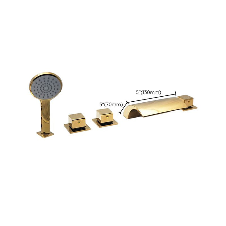 Lisslune | Contemporary Style Bathroom Faucet Metal Deck Mounted Bathroom Faucet