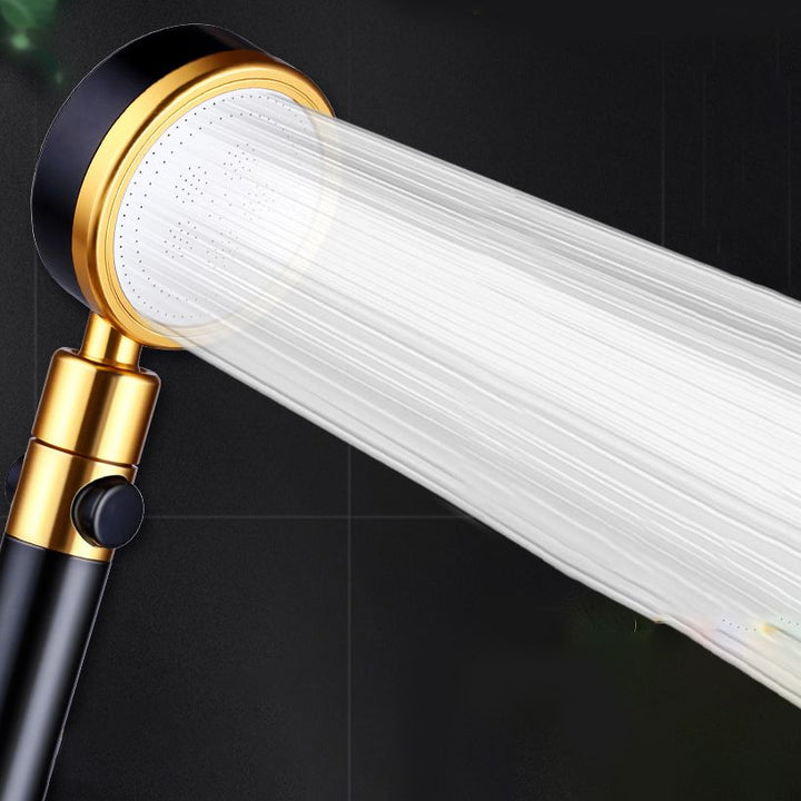Lisslune | Modern Metal Hand Shower in Black Water efficient round Shower Head