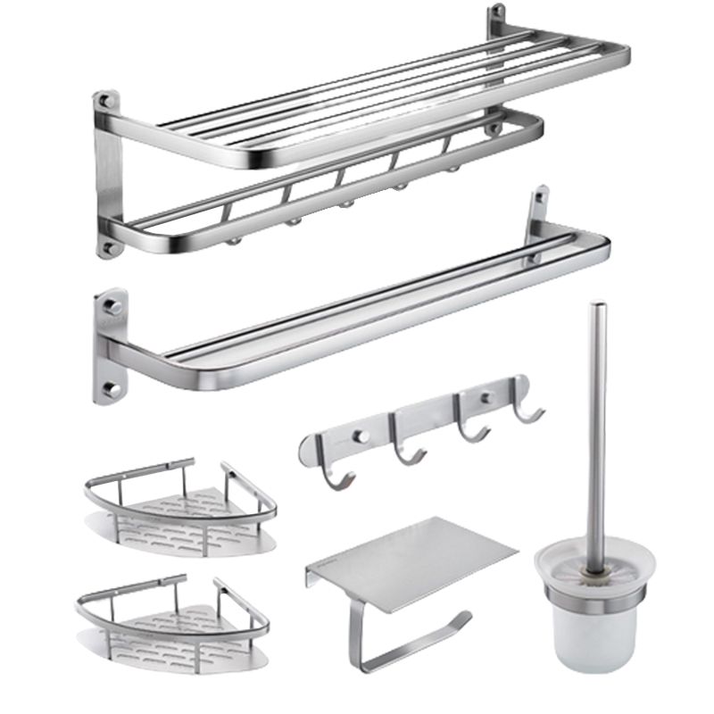 Lisslune | Modern Bathroom Set Paper Holder Bath Shelf Stainless Steel Bathroom Accessories Set