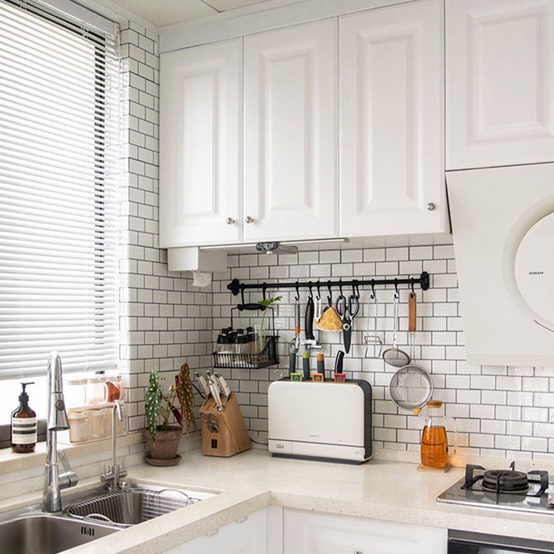 Lisslune | Plastic Peel and Stick Tiles Subway Tiles Wallpapers for Kitchen and Bathroom