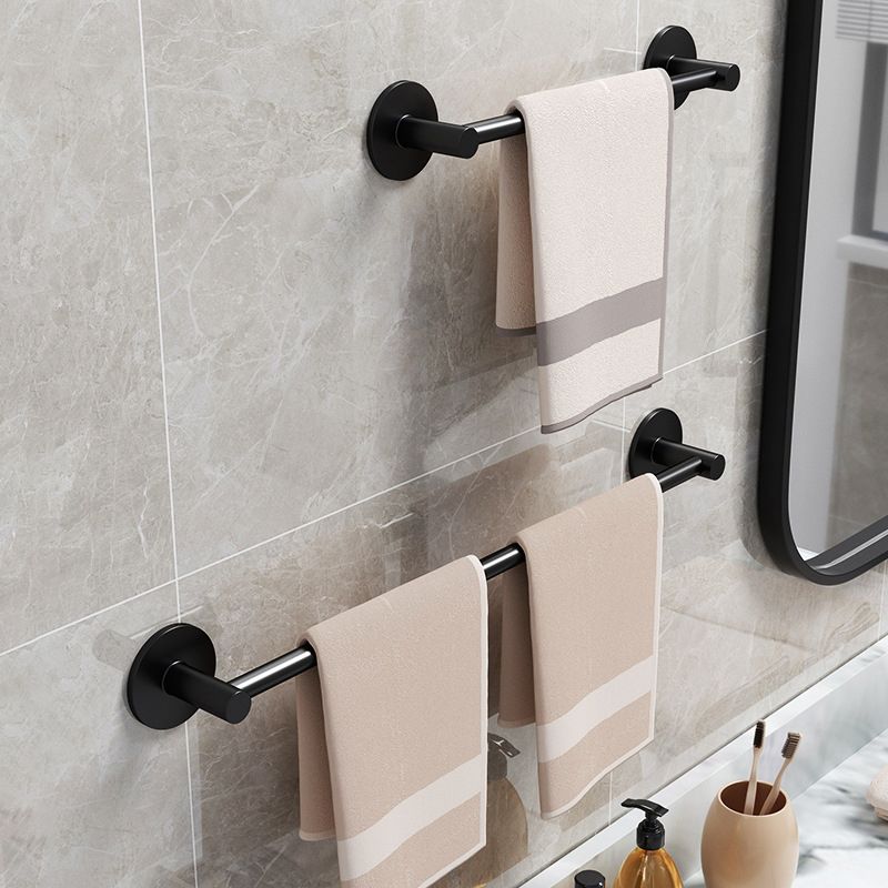 Lisslune | Aluminium Bathroom Hardware Set Black Bathroom Accessories Kit Towel Holder