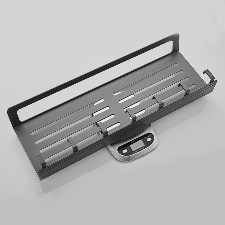 Lisslune | 7-piece Bathroom Hardware Set Matte Black/Grey with Bath Shelf/Towel Holder/Bath Towel Hook