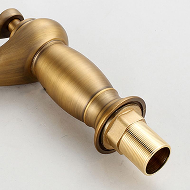 Lisslune | Vintage Classic Vessel Faucet Lever Handle Low Arc Vessel Sink Bathroom Faucet