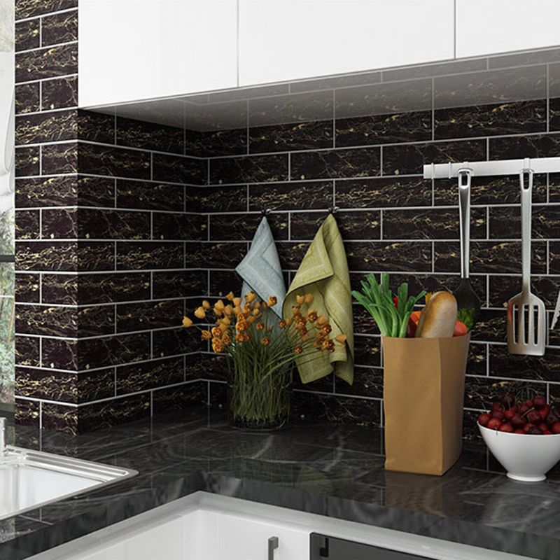 Lisslune | Peel & Stick Tiles Square Stain Resistant Plastic Peel and Stick Tiles for Kitchen 20 Pack