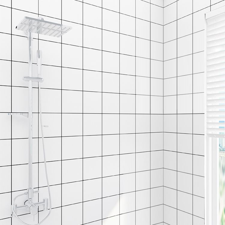 Lisslune | Grid Mosaic Peel & Stick Tile Waterproof Wallpaper for Back Wall
