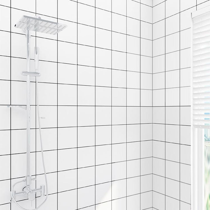 Lisslune | Grid Mosaic Peel & Stick Tile Waterproof Wallpaper for Back Wall