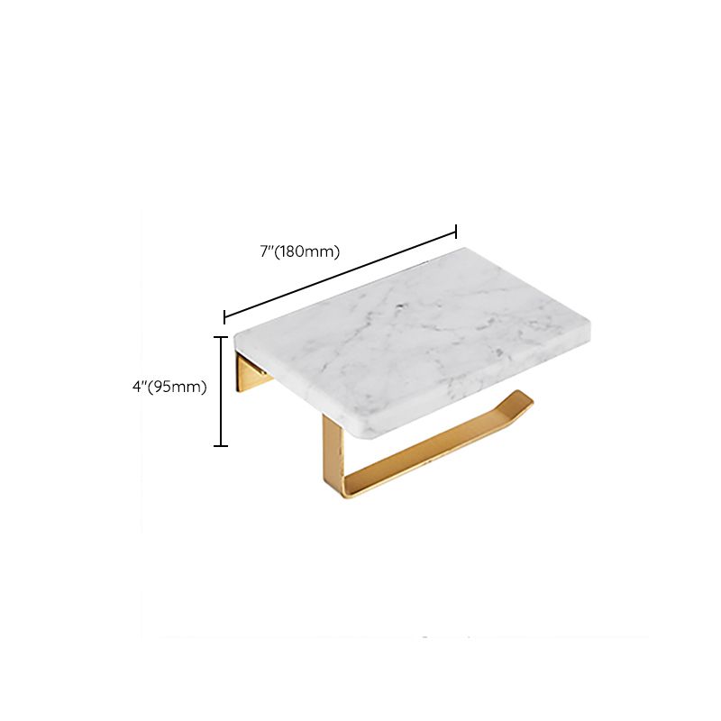 Lisslune | Metal and Marble Bathroom Accessory Individually or in Set in Gold