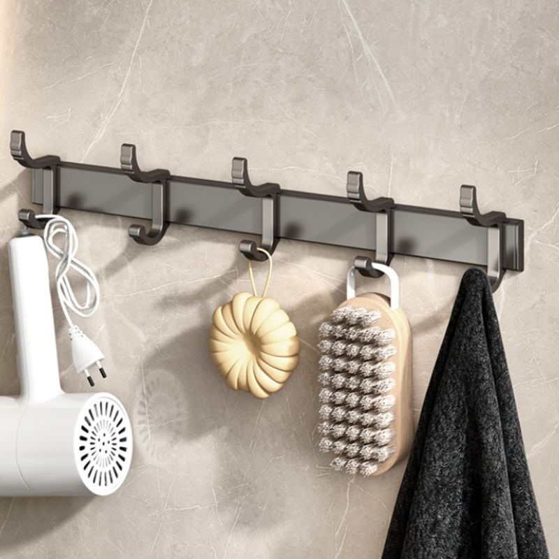 Lisslune | Modern Gray Bathroom Set Paper Holder Bathroom Shelf Bathroom Hardware Set