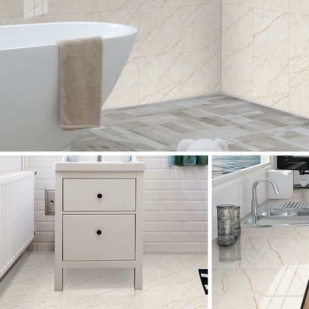 Lisslune | PVC Peel & Stick Field Tile Single Tile Waterproof Wallpaper with Square Shape