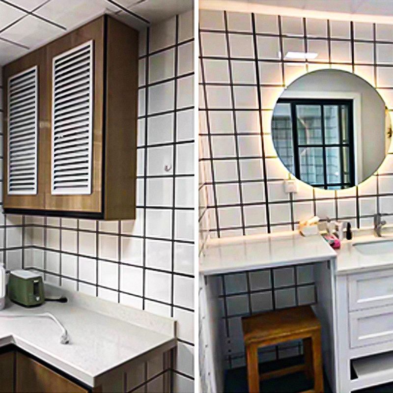 Lisslune | Waterproof removable field tile wallpaper and adhesive wall tile in rectangular shape