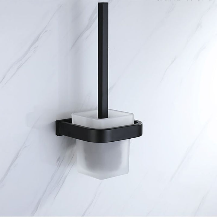 Lisslune | Modern Bathroom Hardware Set Bath Shelf Towel Bar Black Bath Hardware Set