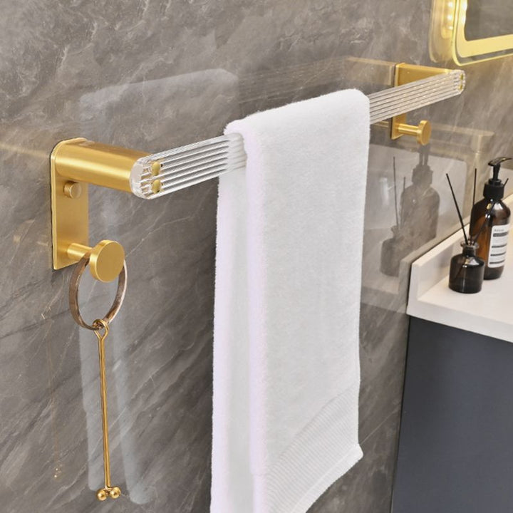 Lisslune | Metal and Acrylic Bathroom Accessories as a Single Piece or in a Set in Gold