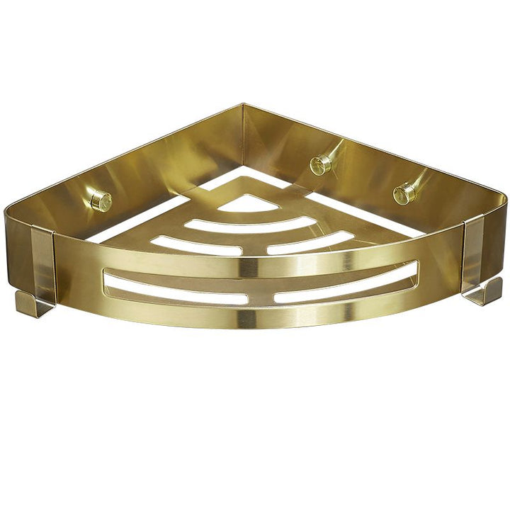 Lisslune | Modern Gold/Silver 3-piece Bathroom Accessory Set, Bath Shelf