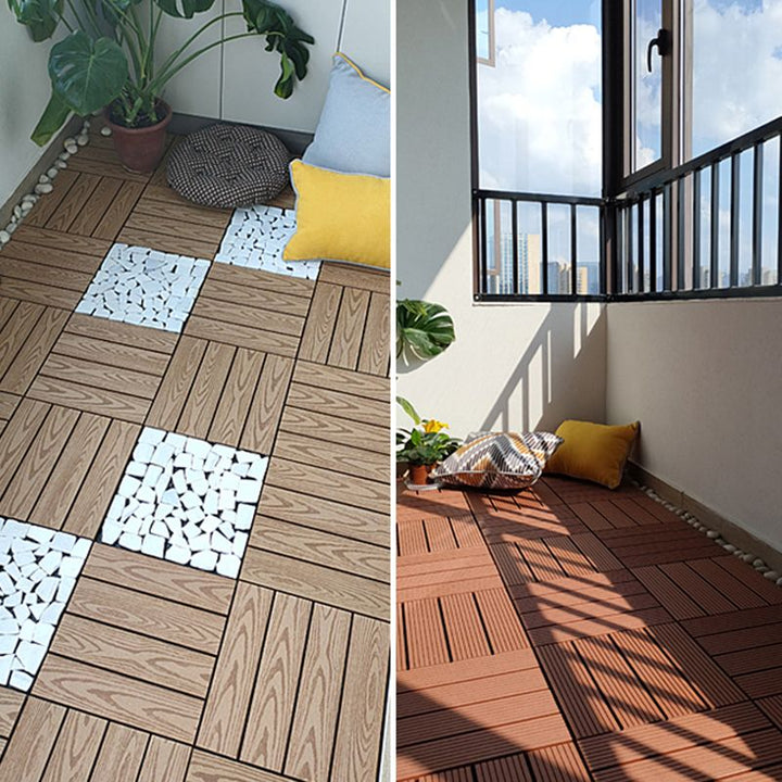 Lisslune | Modern plastic wood laminate deck outdoors, mold-resistant laminate