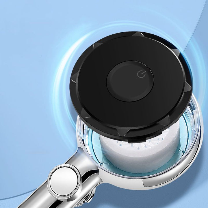Lisslune | Contemporary Handheld Shower Head Round Filter Ball Spray Head With Digital Display