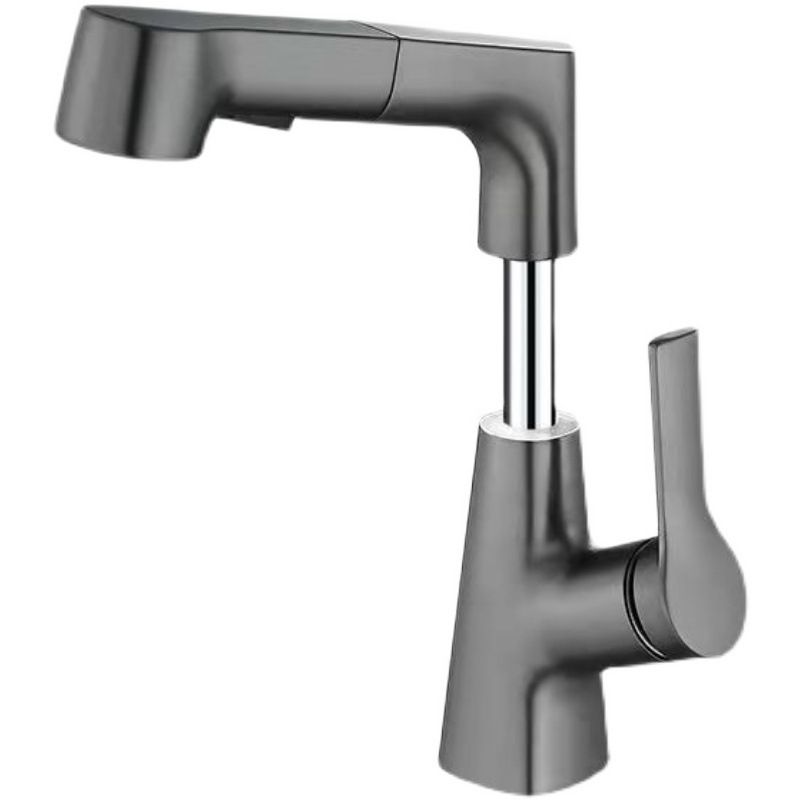 Lisslune | Modern centerset faucet with single lever handle for countertop washbasin bathroom fixture